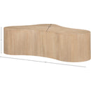  Meridian Zaire Natural Solid Wood And Burl Veneer Coffee Table IMAGE 7