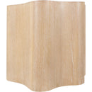  Meridian Zaire Natural Solid Wood And Burl Veneer End / Side Table IMAGE 5