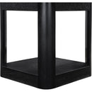  Meridian Reeves Black Solid Wood And Burl Veneer End / Side Table IMAGE 5