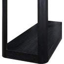  Meridian Reeves Black Solid Wood And Burl Veneer Console Table IMAGE 5
