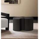  Meridian Dimple Black Iron 2 pc Modular Nesting End / Side Table IMAGE 2