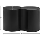 Meridian Dimple Black Iron 2 pc Modular Nesting End / Side Table IMAGE 6