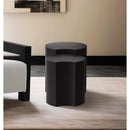  Meridian Dimple Black Iron 2 pc Modular Nesting End / Side Table IMAGE 2