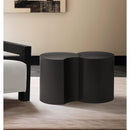  Meridian Dimple Black Iron 2 pc Modular Nesting End / Side Table IMAGE 2
