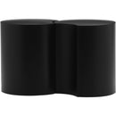  Meridian Dimple Black Iron 2 pc Modular Nesting End / Side Table IMAGE 3