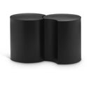 Meridian Dimple Black Iron 2 pc Modular Nesting End / Side Table IMAGE 1