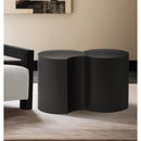  Meridian Dimple Black Iron 2 pc Modular Nesting End / Side Table IMAGE 2
