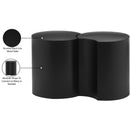  Meridian Dimple Black Iron 2 pc Modular Nesting End / Side Table IMAGE 5
