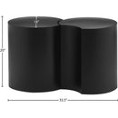  Meridian Dimple Black Iron 2 pc Modular Nesting End / Side Table IMAGE 6