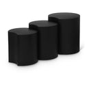  Meridian Dimple Black Iron 3 pc Modular Nesting End / Side Table IMAGE 1