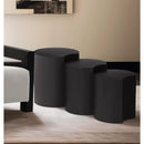  Meridian Dimple Black Iron 3 pc Modular Nesting End / Side Table IMAGE 2