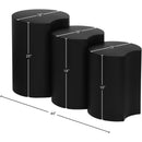  Meridian Dimple Black Iron 3 pc Modular Nesting End / Side Table IMAGE 5