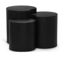  Meridian Dimple Black Iron 3 pc Modular Nesting End / Side Table IMAGE 1