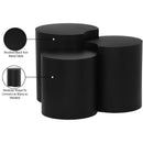  Meridian Dimple Black Iron 3 pc Modular Nesting End / Side Table IMAGE 5