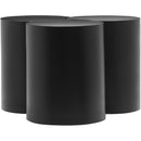  Meridian Dimple Black Iron 3 pc Modular Nesting Coffee Table IMAGE 3