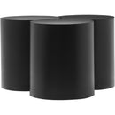  Meridian Dimple Black Iron 3 pc Modular Nesting Coffee Table IMAGE 3