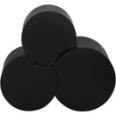  Meridian Dimple Black Iron 3 pc Modular Nesting Coffee Table IMAGE 4