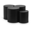  Meridian Dimple Black Iron 4 pc Modular Nesting Coffee Table IMAGE 1