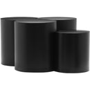  Meridian Dimple Black Iron 4 pc Modular Nesting Coffee Table IMAGE 3