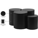  Meridian Dimple Black Iron 4 pc Modular Nesting Coffee Table IMAGE 5