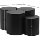  Meridian Dimple Black Iron 4 pc Modular Nesting Coffee Table IMAGE 6