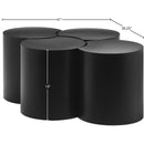  Meridian Dimple Black Iron 4 pc Modular Nesting Coffee Table IMAGE 6