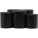  Meridian Dimple Black Iron 5 pc Modular Nesting Coffee Table IMAGE 3