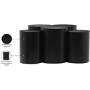  Meridian Dimple Black Iron 5 pc Modular Nesting Coffee Table IMAGE 5
