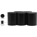  Meridian Dimple Black Iron 5 pc Modular Nesting Coffee Table IMAGE 5