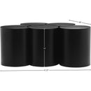  Meridian Dimple Black Iron 5 pc Modular Nesting Coffee Table IMAGE 6