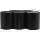  Meridian Dimple Black Iron 5 pc Modular Nesting Coffee Table IMAGE 6