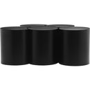  Meridian Dimple Black Iron 5 pc Modular Nesting Coffee Table IMAGE 3