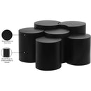  Meridian Dimple Black Iron 6 pc Modular Nesting Coffee Table IMAGE 5