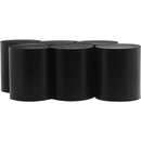  Meridian Dimple Black Iron 6 pc Modular Nesting Coffee Table IMAGE 3