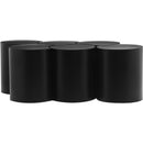  Meridian Dimple Black Iron 6 pc Modular Nesting Coffee Table IMAGE 3