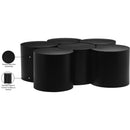  Meridian Dimple Black Iron 6 pc Modular Nesting Coffee Table IMAGE 5