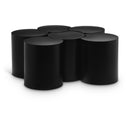  Meridian Dimple Black Iron 6 pc Modular Nesting Coffee Table IMAGE 1