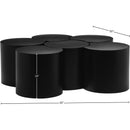  Meridian Dimple Black Iron 6 pc Modular Nesting Coffee Table IMAGE 6