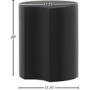  Meridian Dimple Black Iron End Table IMAGE 6