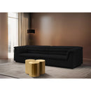  Meridian Dimple Gold Iron 3 pc Modular Nesting Coffee Table IMAGE 2