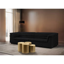  Meridian Dimple Gold Iron 4 pc Modular Nesting Coffee Table IMAGE 2