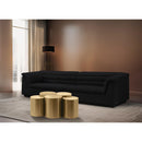  Meridian Dimple Gold Iron 5 pc Modular Nesting Coffee Table IMAGE 2