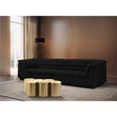  Meridian Dimple Gold Iron 6 pc Modular Nesting Coffee Table IMAGE 2