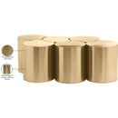  Meridian Dimple Gold Iron 6 pc Modular Nesting Coffee Table IMAGE 5