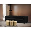  Meridian Dimple Gold Iron 6 pc Modular Nesting Coffee Table IMAGE 2
