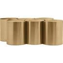  Meridian Dimple Gold Iron 6 pc Modular Nesting Coffee Table IMAGE 3