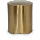  Meridian Dimple Gold Iron End Table IMAGE 1