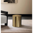 Meridian Dimple Gold Iron End Table IMAGE 2