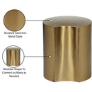  Meridian Dimple Gold Iron End Table IMAGE 5