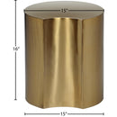  Meridian Dimple Gold Iron End Table IMAGE 6